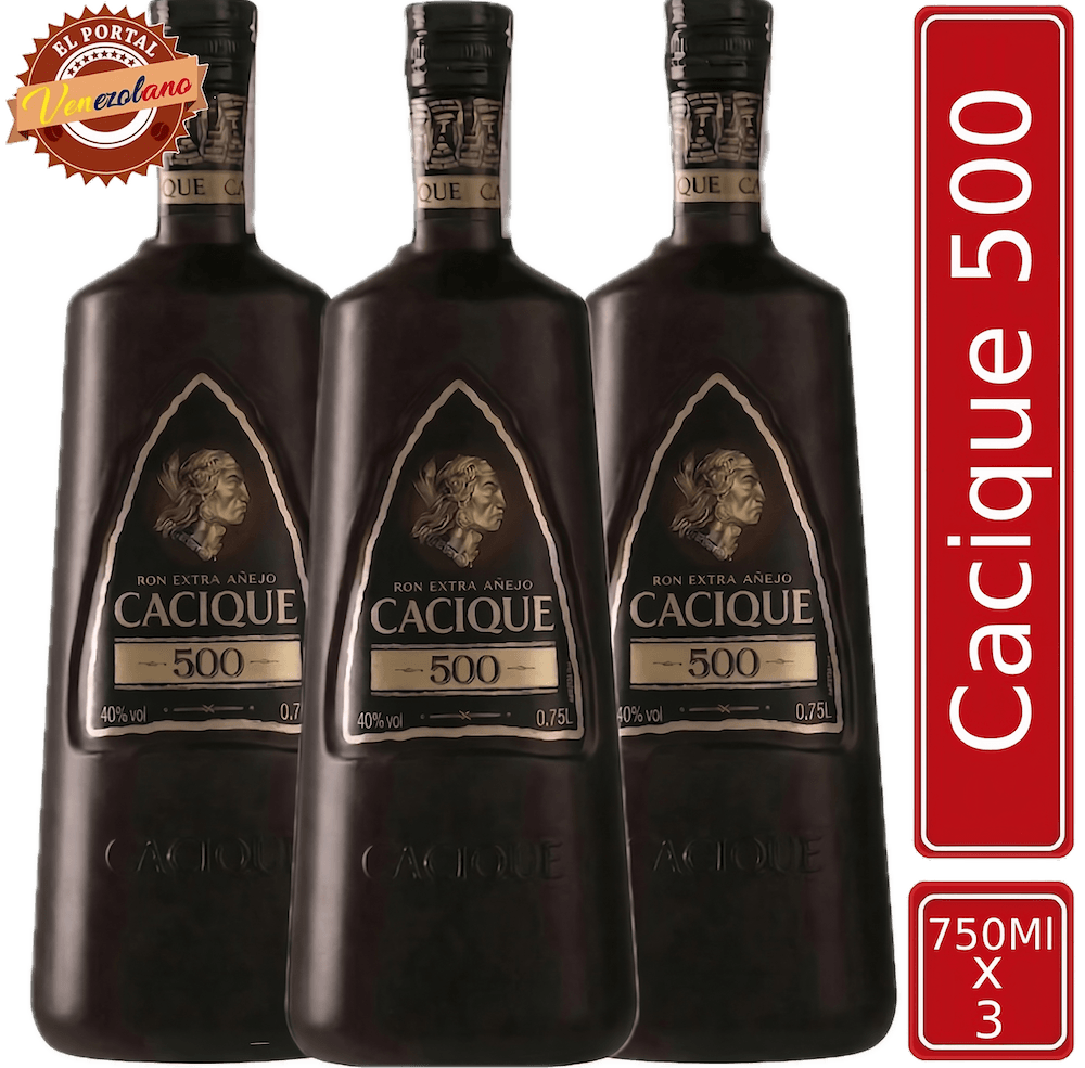 Ron Cacique 500 Venezuela x 3 Unidades