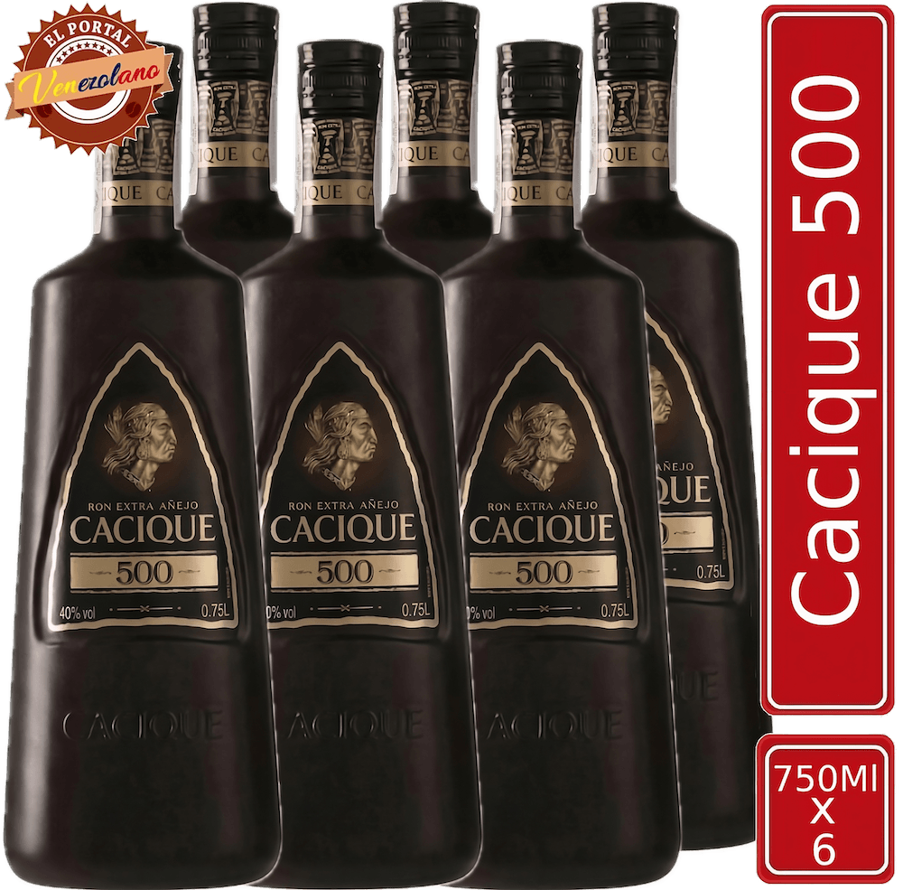 Ron Cacique 500 Venezuela x 6 Unidades