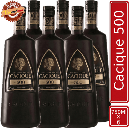 Ron Cacique 500 Venezuela x 6 Unidades