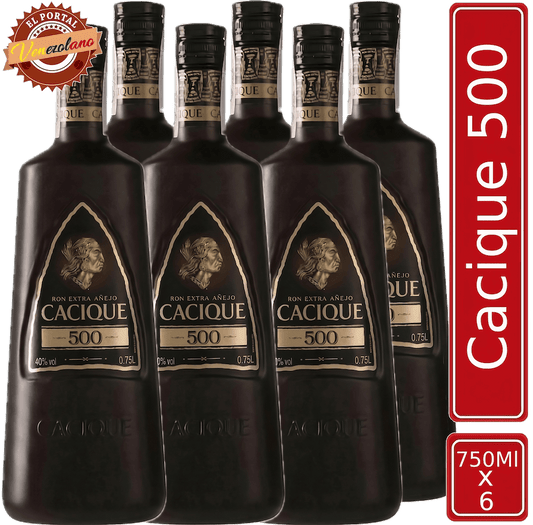 Ron Cacique 500 Venezuela x 6 Unidades