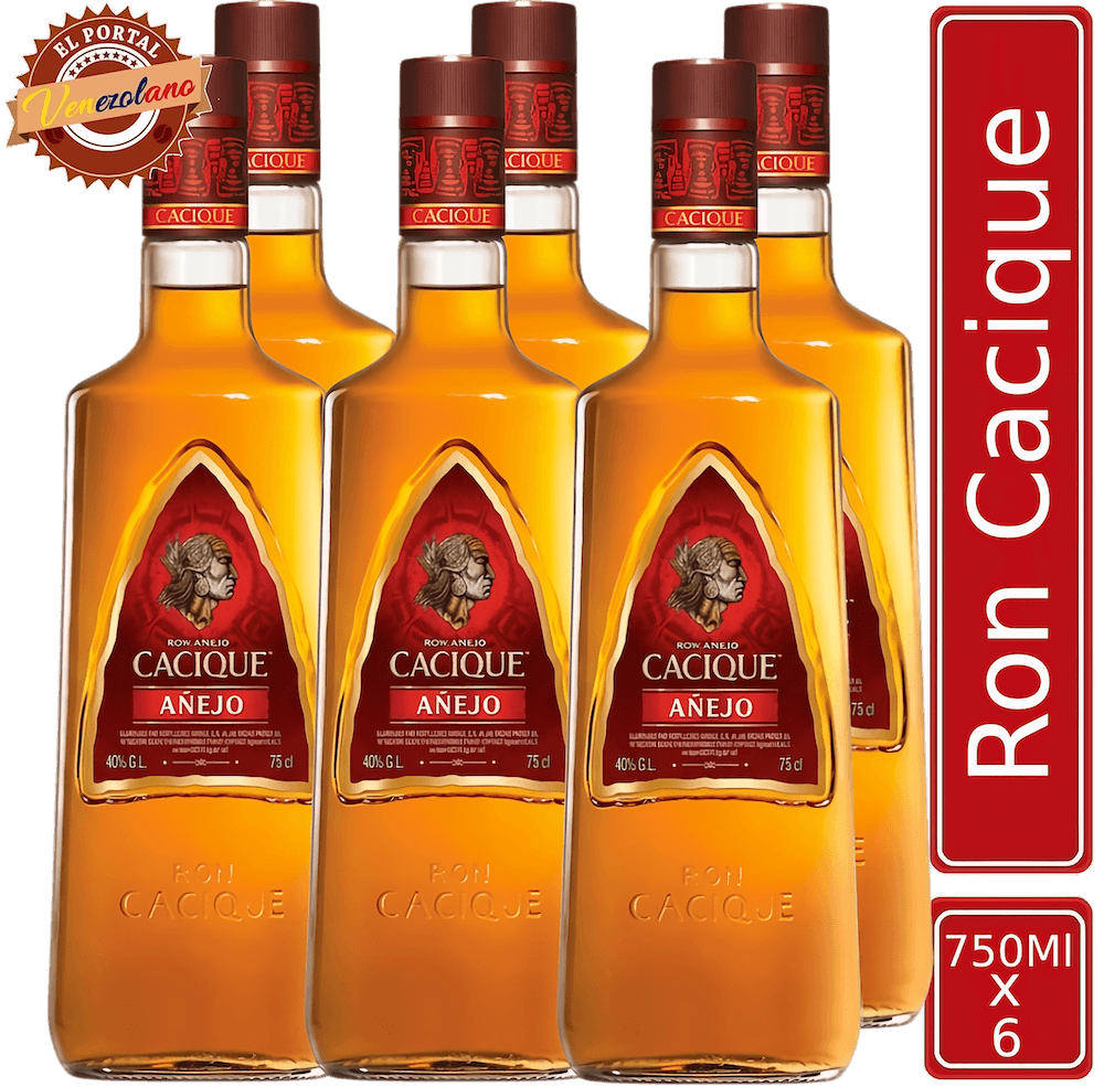 Ron Cacique Añejo Venezuela x 6 Unidades