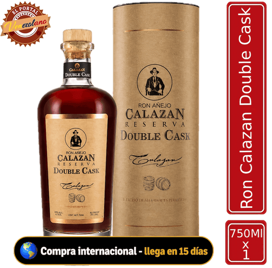Ron Calazán Reserva Double Cask venezolano, disponible en Colombia