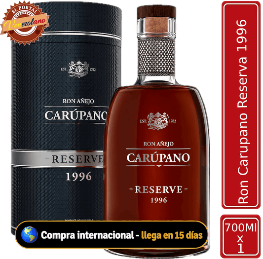 Ron Carúpano Reserve 1996 venezolano, disponible en Colombia