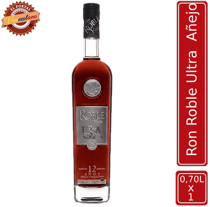 Ron Roble Ultra Añejo venezolano, disponible en Colombia