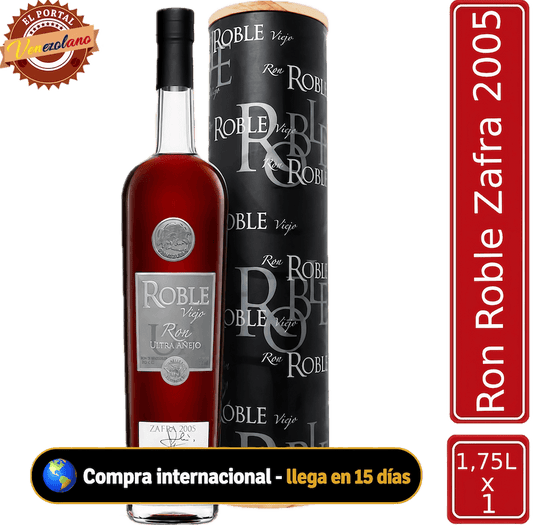 Ron Roble Zafra 2005 venezolano, disponible en Colombia