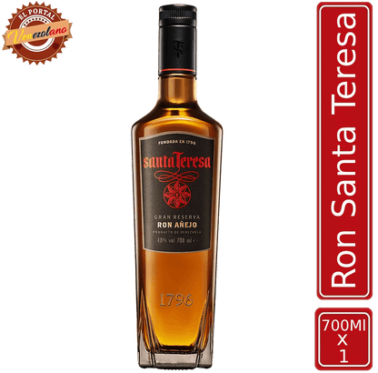Ron Santa Teresa Gran Reserva venezolano, disponible en Colombia