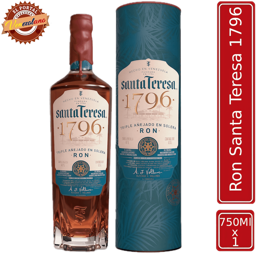 Ron Santa Teresa 1796 venezolano, disponible en Colombia