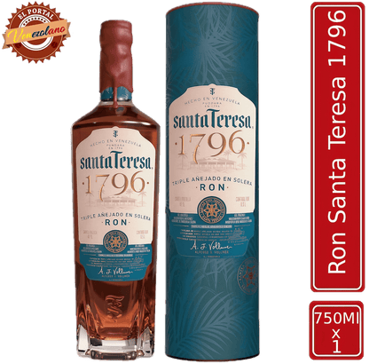 Ron Santa Teresa 1796 venezolano, disponible en Colombia