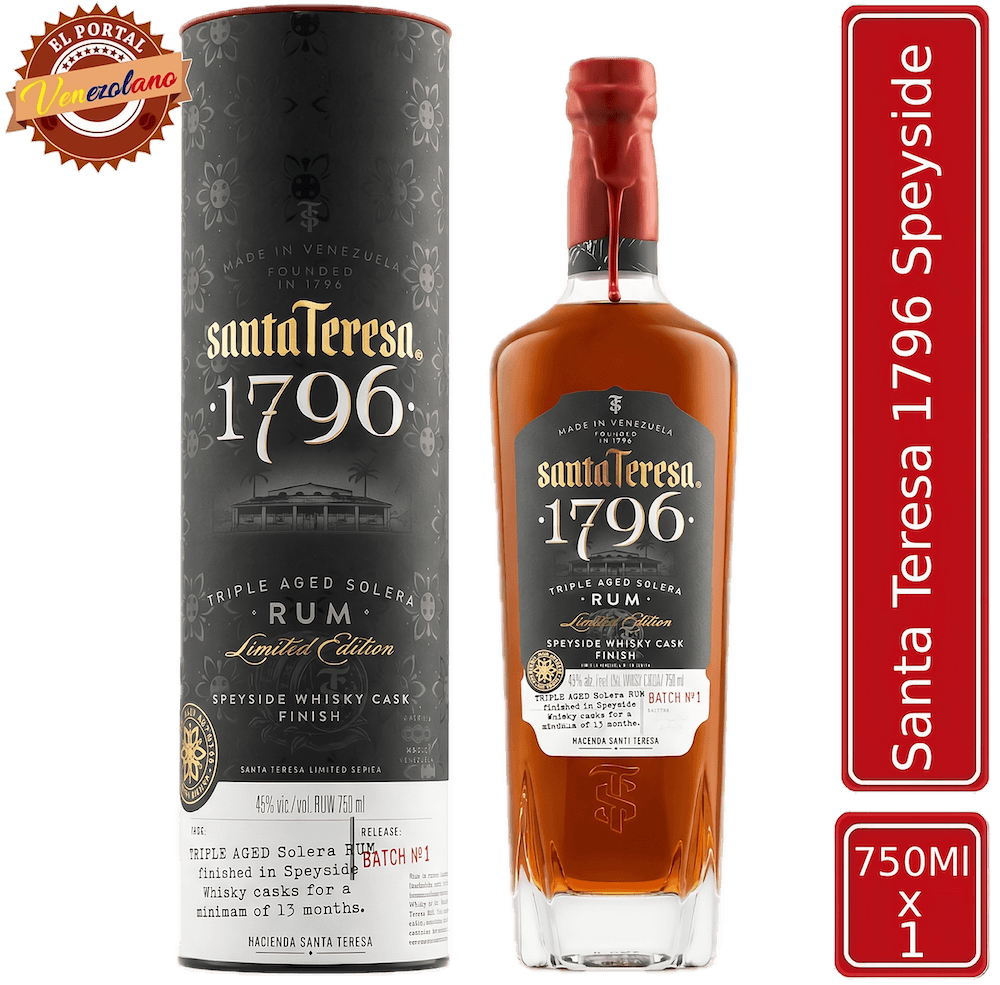 Ron Santa Teresa 1796 Speyside venezolano, disponible en Colombia