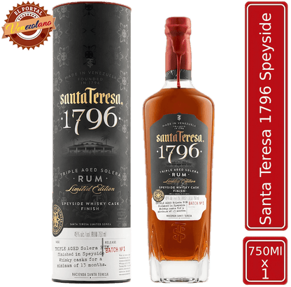 Ron Santa Teresa 1796 Speyside venezolano, disponible en Colombia