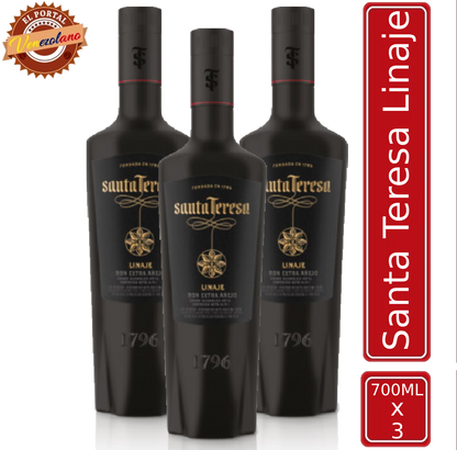 Ron Santa Teresa Linaje Venezuela x 3