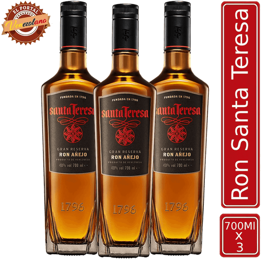 Ron Santa Teresa Gran Reserva Venezuela x 3 Unidades