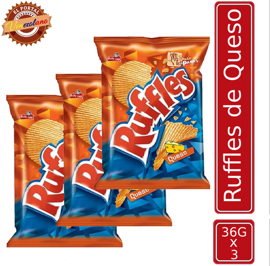 Ruffles de Queso 36 G Venezuela x 3