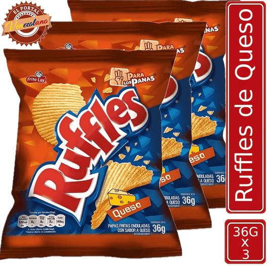 Ruffles de Queso 36 G Venezuela x 3 Unidades