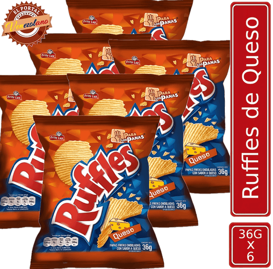 Ruffles de Queso 36g Venezuela x 6 Unidades