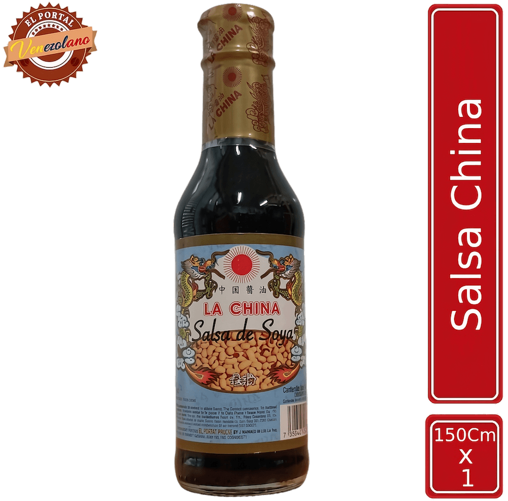 Salsa de soya china 150 ml venezolana, disponible en Colombia