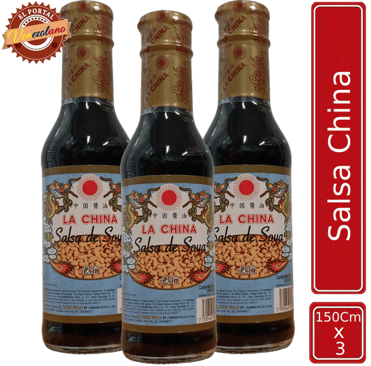 Salsa De Soya China 150ML Venezolana x 3 Unidades