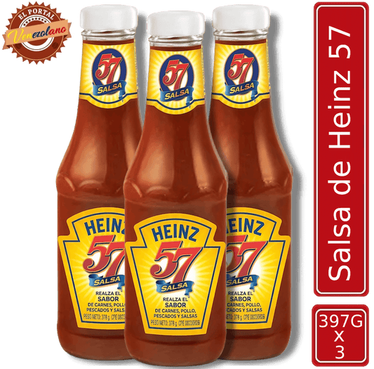 Salsa Heinz 57 Venezuela x 3 Unidades