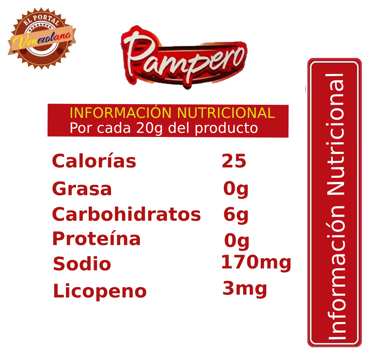 Salsa De Tomate Pampero 4.100 Gr Venezuela