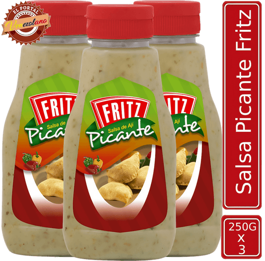 Salsa Fritz Picante Venezuela x 3 Unidades