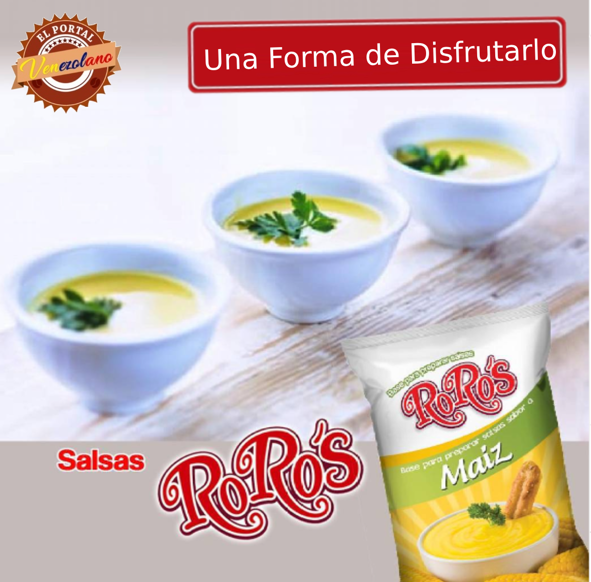 Base para Preparar Salsas RoRo´s Maíz 45G Venezuela x 3
