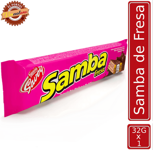 Samba  Wafer Fresa Venezuela
