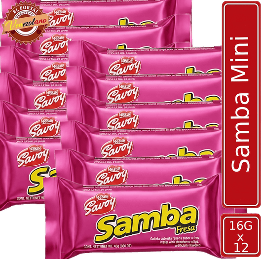 Samba  Mini Fresa Venezuela x 12 Unidades