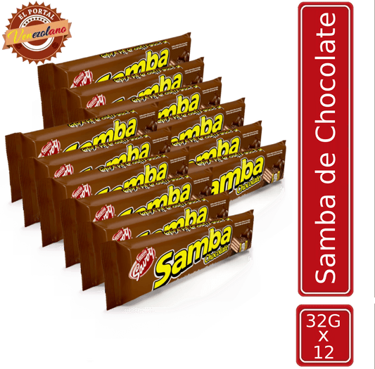 Samba  Wafer Chocolate Venezuela x 12
