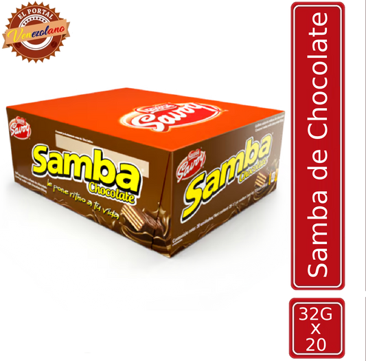 Samba  Wafer Chocolate Venezuela x 20