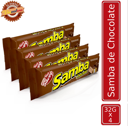 Samba  Wafer Chocolate Venezuela x 4