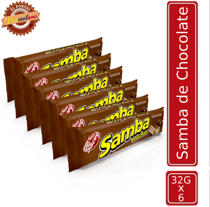 Samba  Wafer Chocolate Venezuela x 6