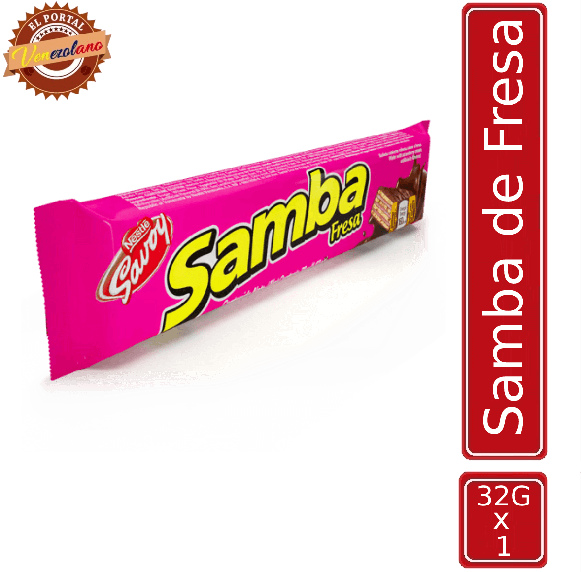 Samba  Wafer Fresa Venezuela