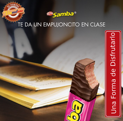Samba  Wafer Fresa Venezuela x 20