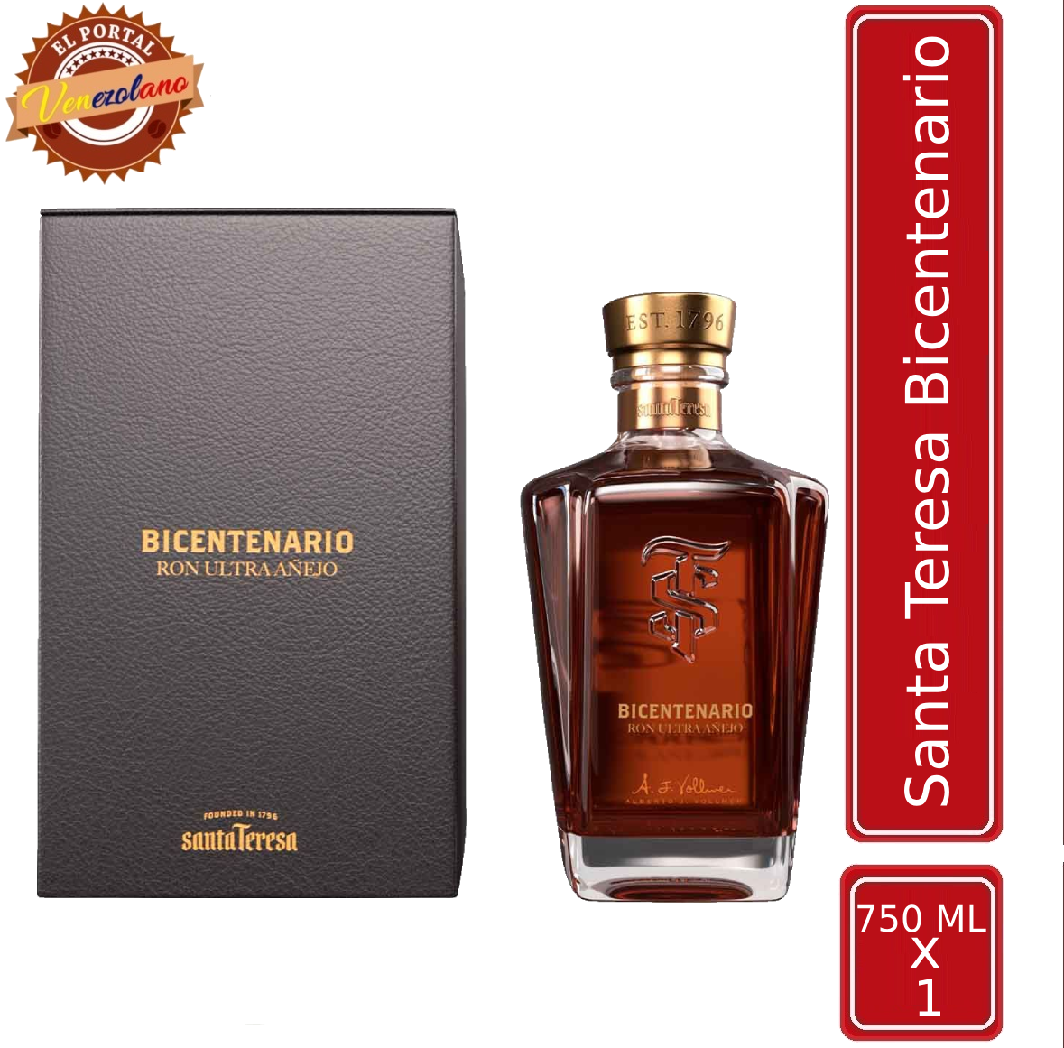 Ron Santa Teresa Bicentenario Ultra Añejo Venezuela