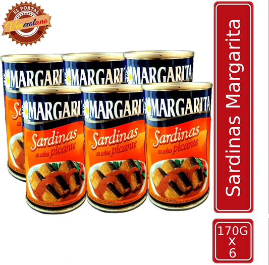 Sardina Margaritas en Salsa de Picante Venezuela x 6