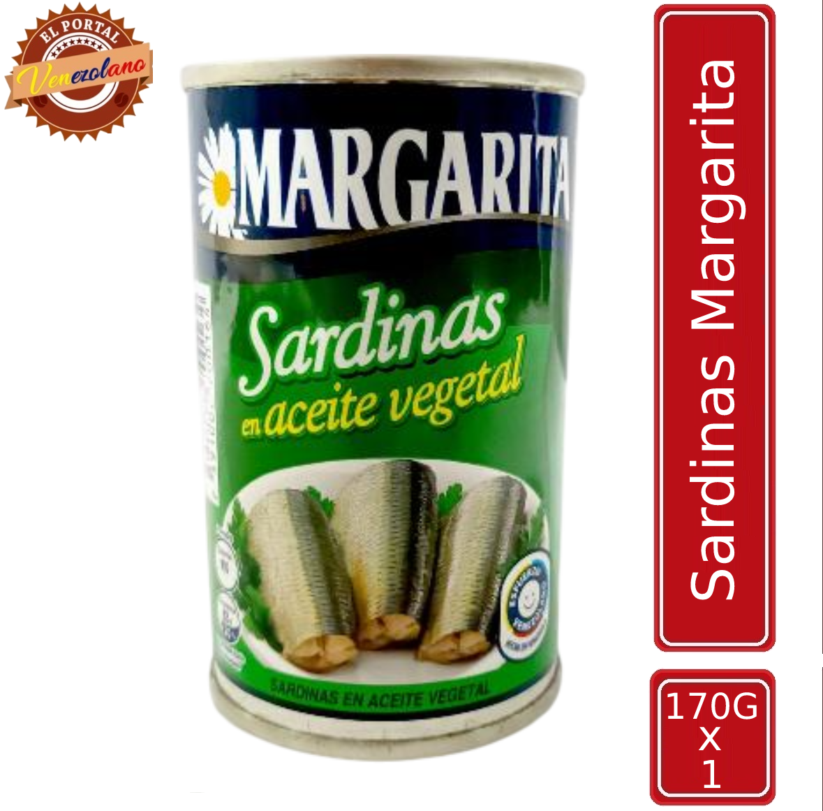 Sardina Margaritas en Aceite Vegetal Venezuela