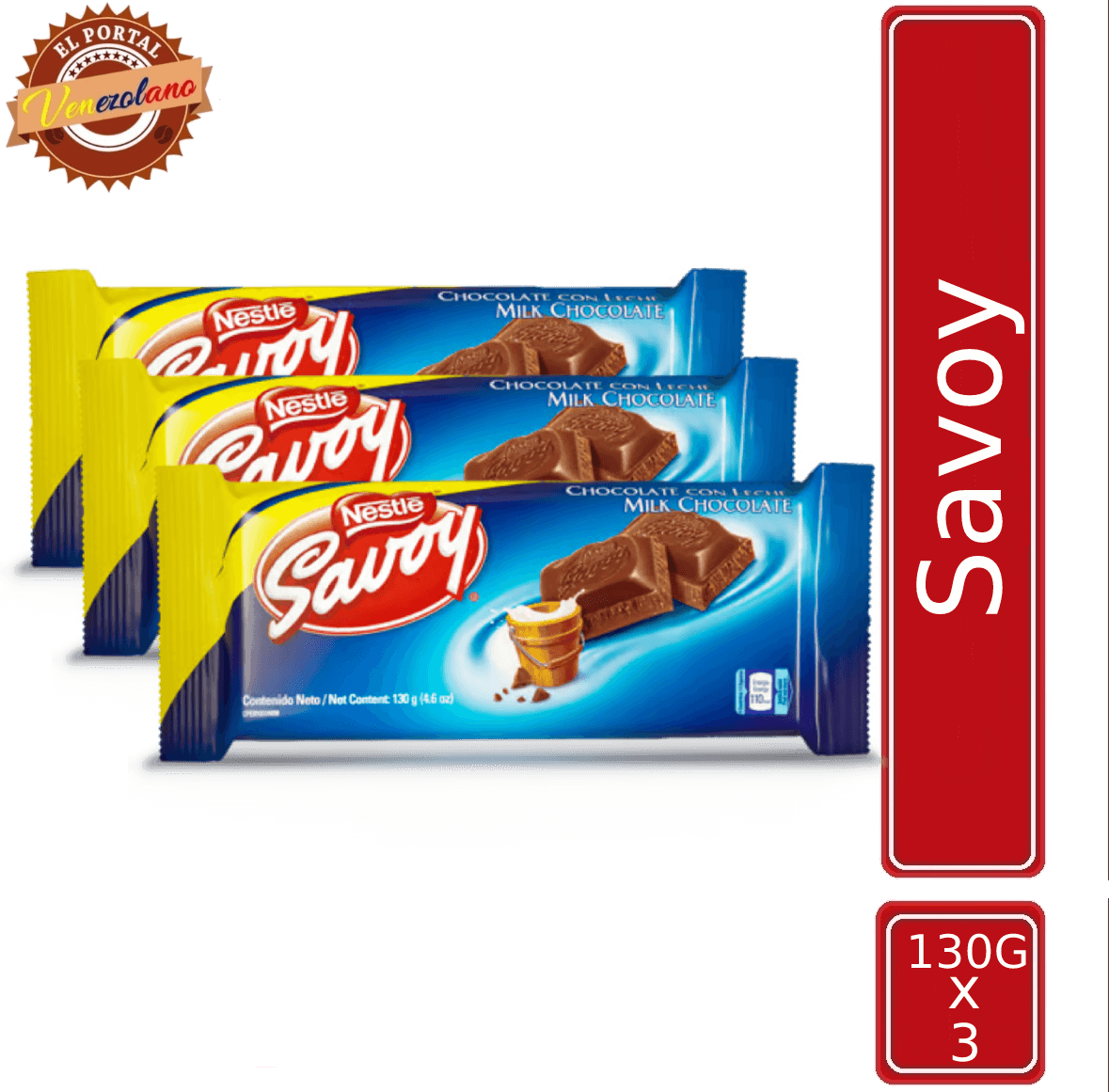 Chocolates Savoy 130G Venezuela x 3