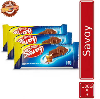 Chocolates Savoy 130G Venezuela x 3
