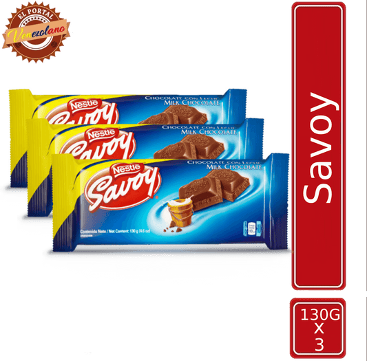 Chocolates Savoy 130G Venezuela x 3