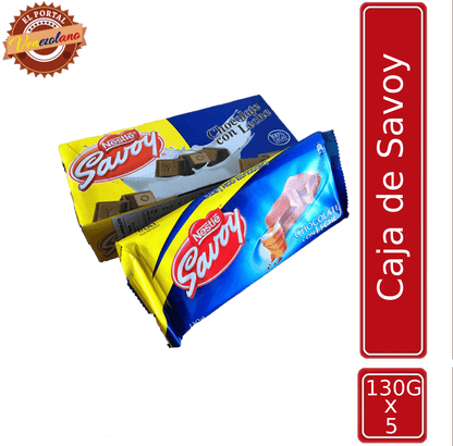 Chocolates Savoy 130G Venezuela  x 5
