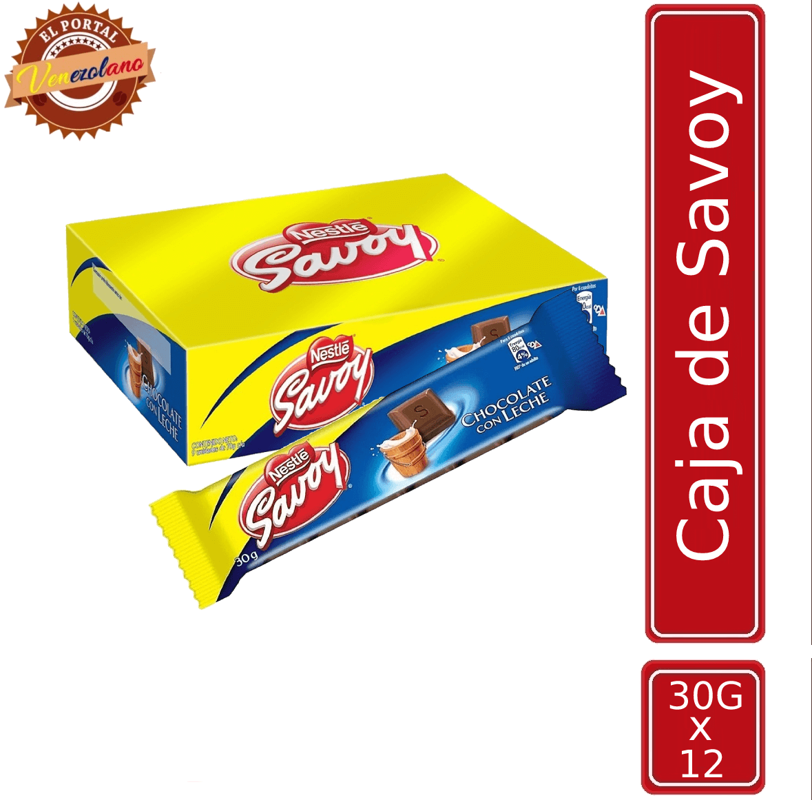Chocolates Savoy 30G Venezuela x 12