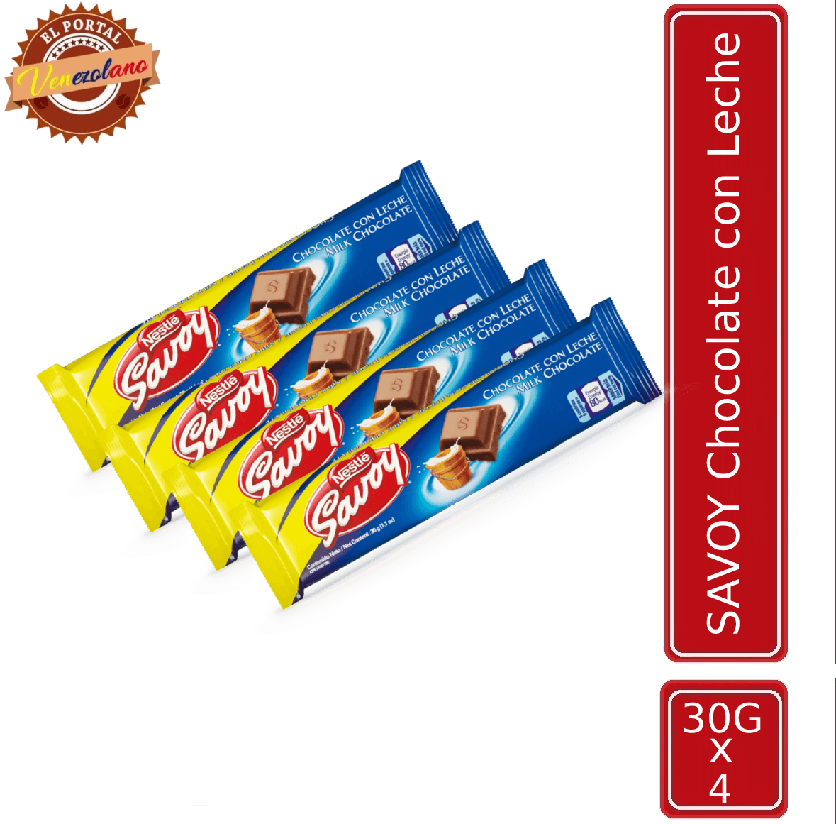 Chocolates Savoy 30G Venezuela x 4