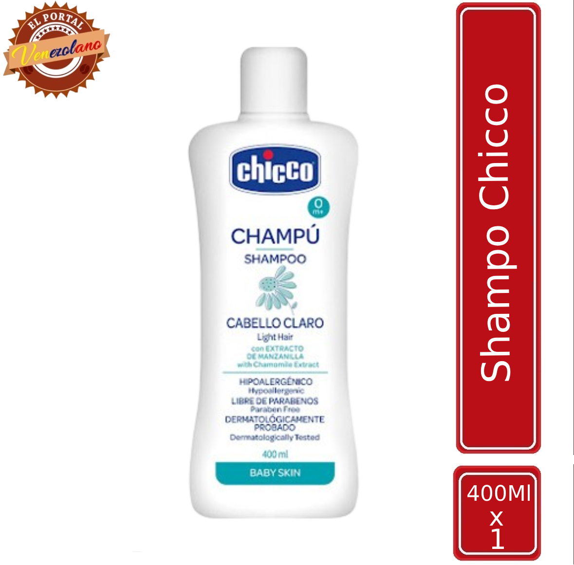 Shampoo Para Bebes Chicco Cabello Claro Original Venezuela