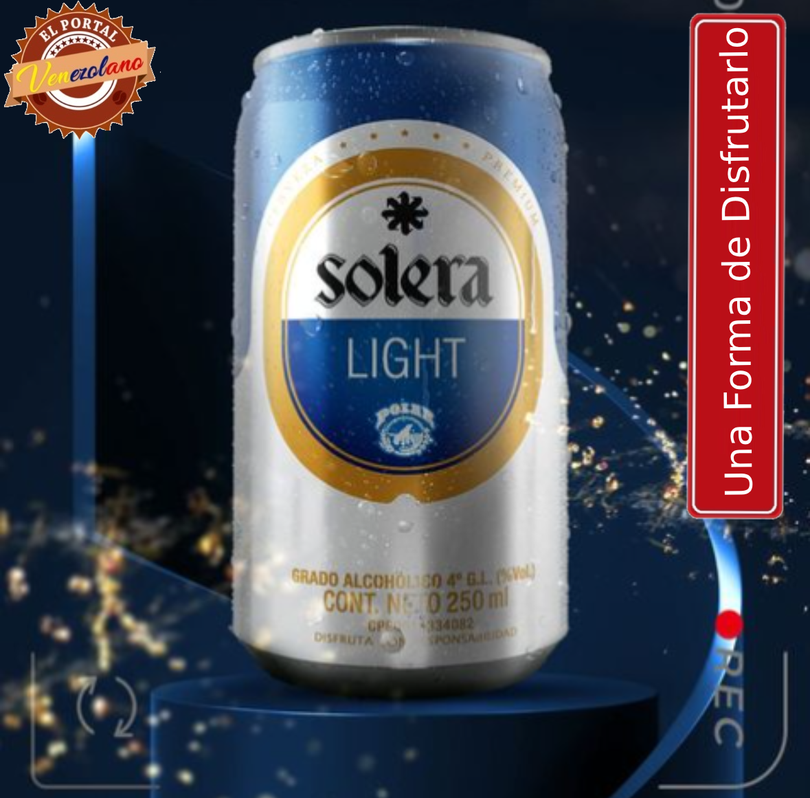 Cerveza Solera Azul Lata Venezuela