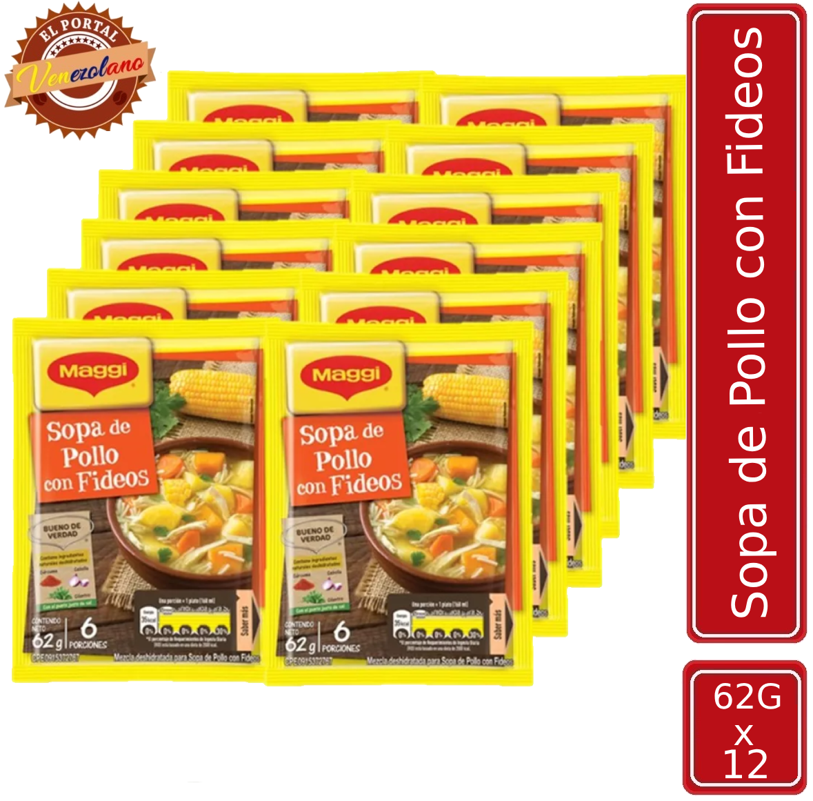 Sopa Maggi 62Gr x 12 Venezuela