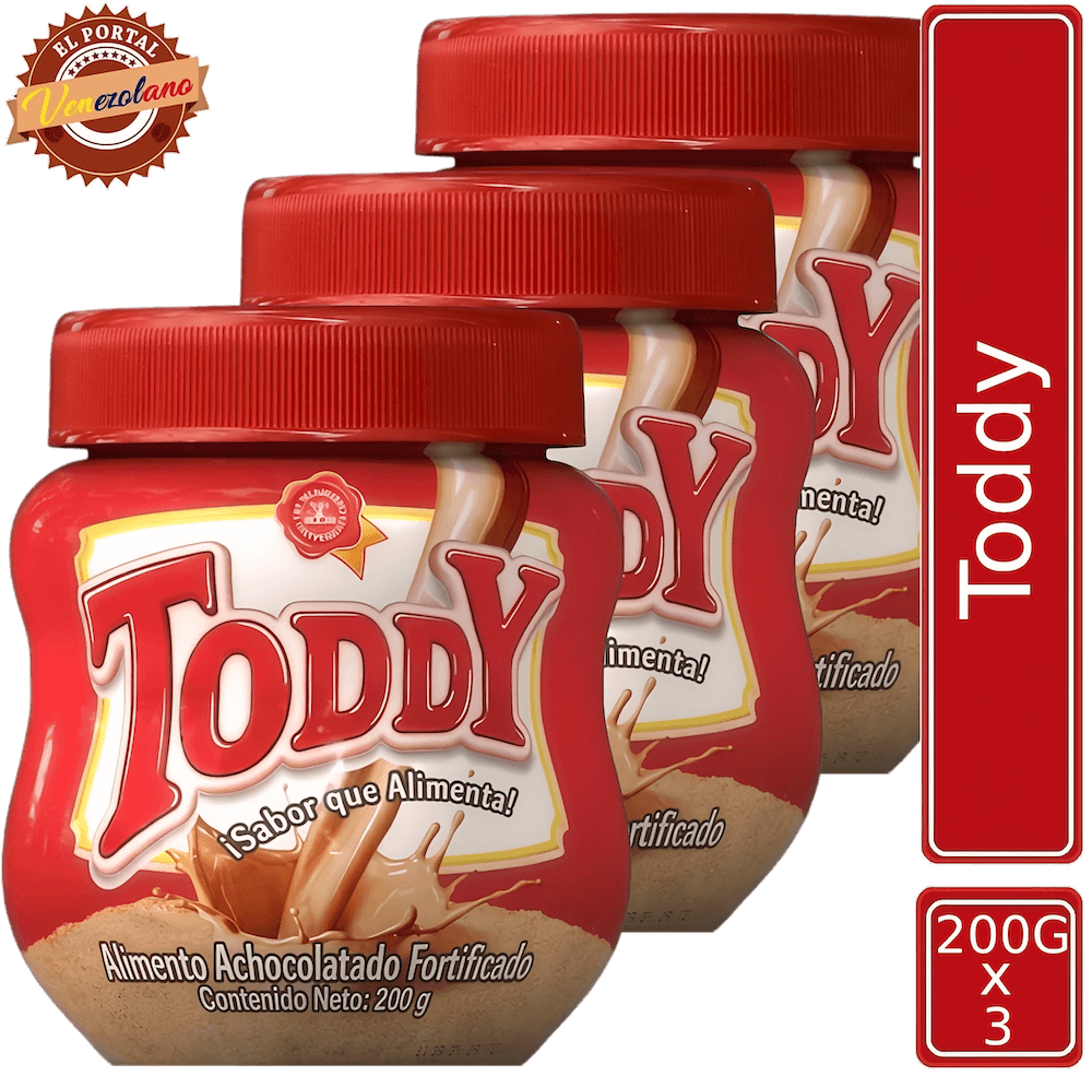 Toddy Venezolano 200g - Chocolate En Polvo Original x 3 Unidades