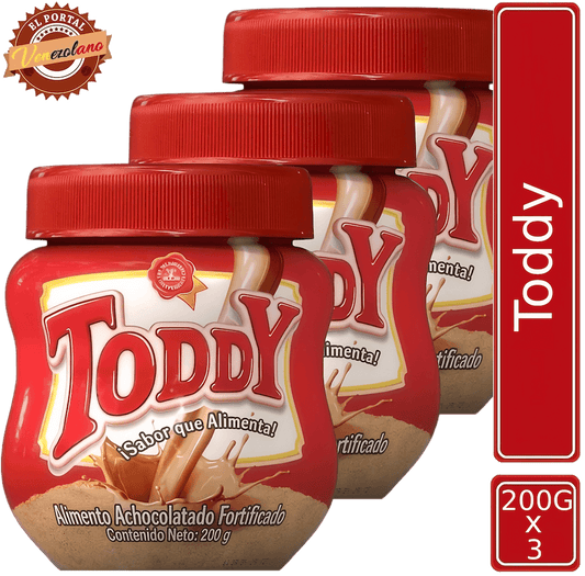Toddy Venezolano 200g - Chocolate En Polvo Original x 3 Unidades