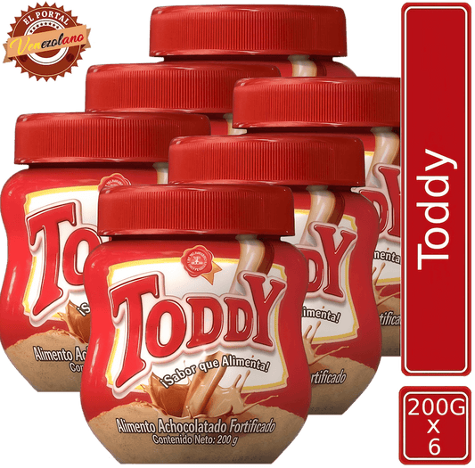 Toddy Venezolano 200g - Chocolate En Polvo Original x 6 Unidades