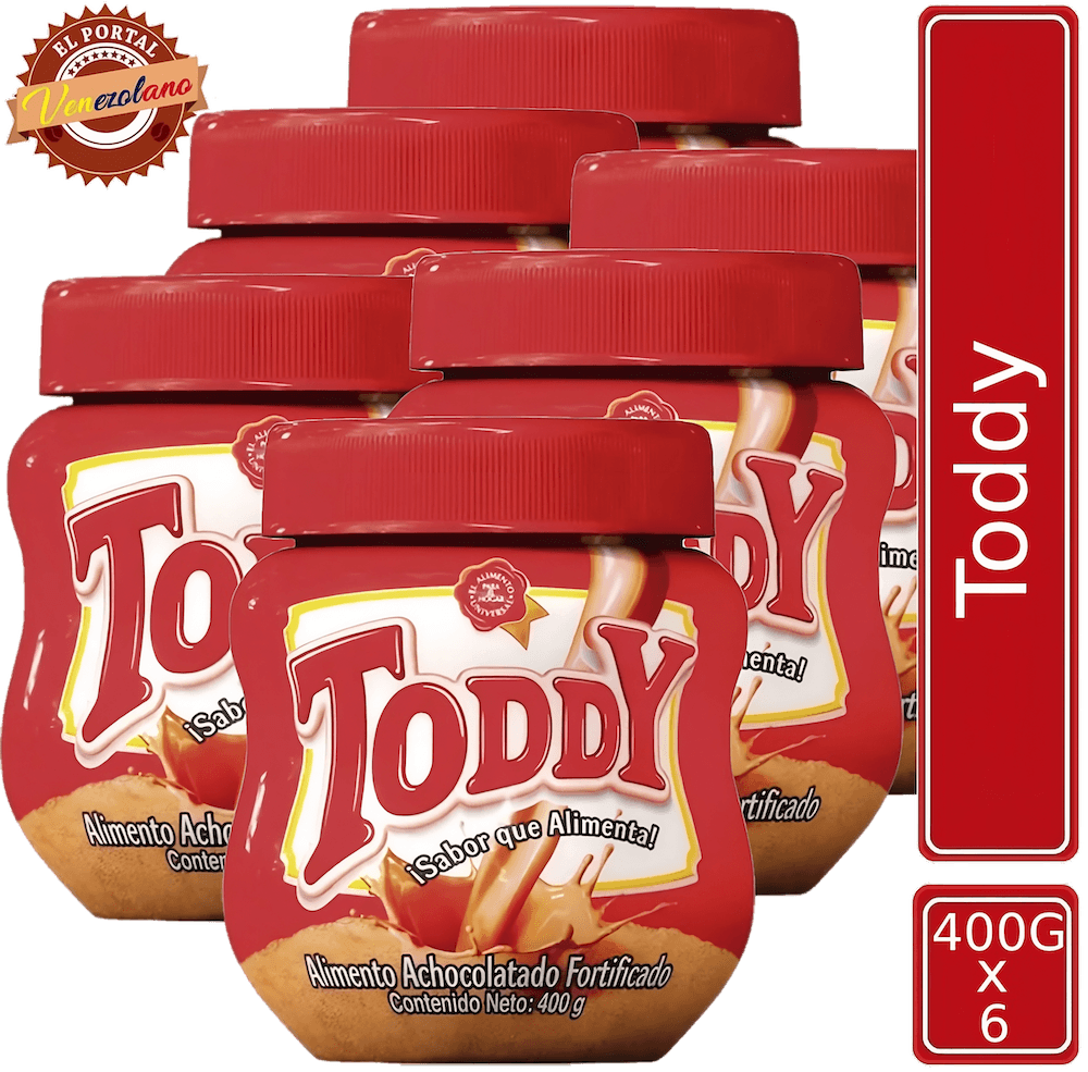 Toddy Venezolano 400g - Chocolate En Polvo Original x 6 Unidades