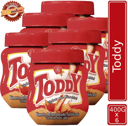 Toddy Venezolano 400g - Chocolate En Polvo Original x 6 Unidades